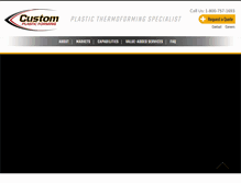 Tablet Screenshot of customplasticforming.com